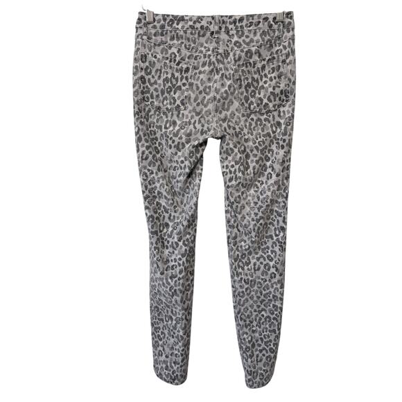 J McLaughlin Lexi Jeans Women 4 (28x30) Animal Print Skinny Mid Rise Stretch - Picture 2 of 9